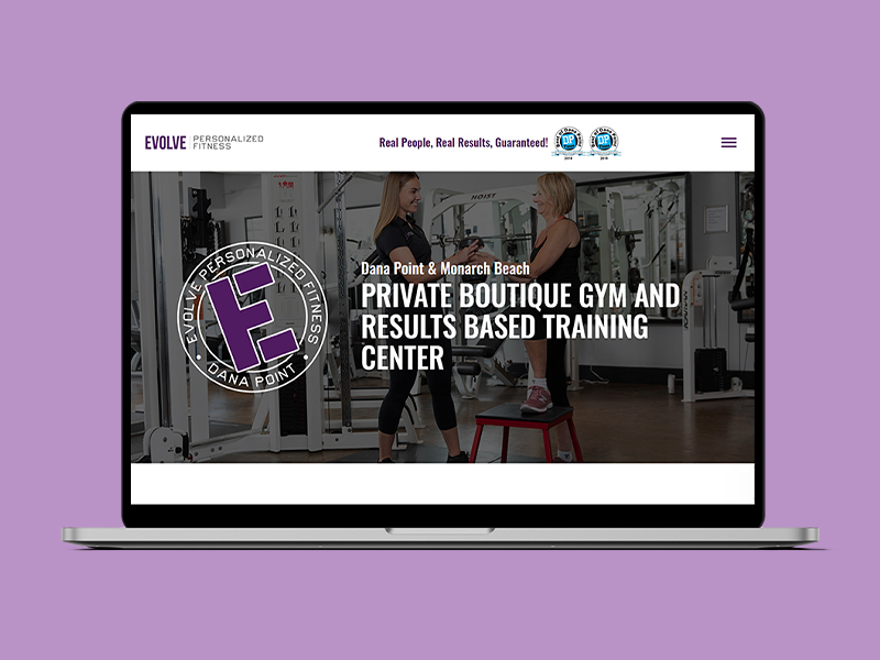 Evolve Fitness Website Case Study